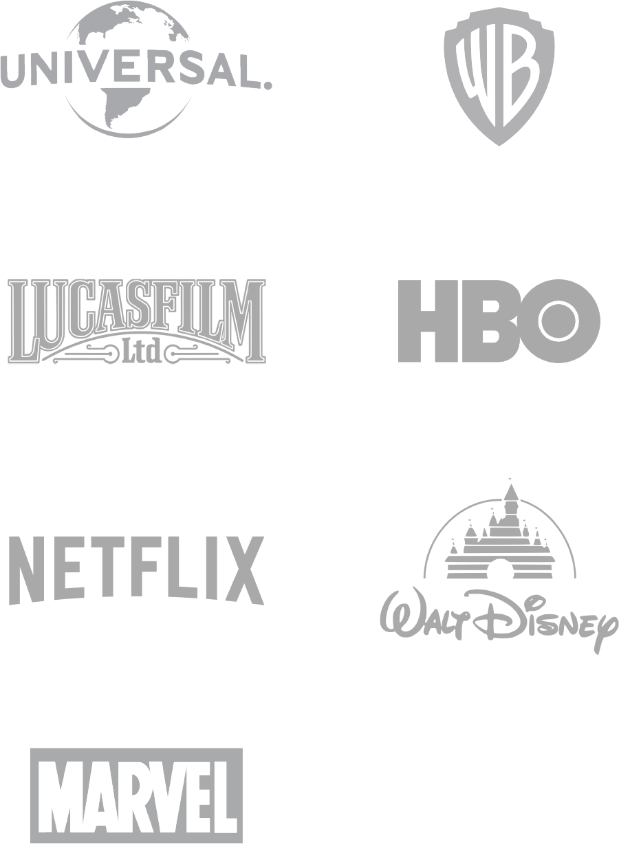 Universal Warner Bros Lucas Film HBO Netflix Walt Disney Marvel
